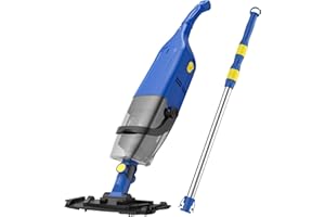Gafilie Poolsauger Bodensauger für Pools Starke Saugkraft, Ideal für Pools, Spas, Whirlpools und Kleine Unterirdische Schwimmbäder Handsauger, zur Reinigung Kleiner Verschmutzungen, Klein Blau