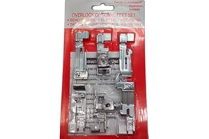 HONEYSEW Set 6 pcs Optional Overlock Feet Foot Kit for Juki Juki Lock MO-50E MO-51E NEW by Sewing