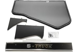 ‎KRAM-TRUCK KRAM-TRUCK Armaturenbrett-Ablage, Glatte Abdeckung, LKW-Cockpit, TV-Rack, kompatibel mit Scania S/R ab 2017, Neue Generation, 10 mm Schaumstoff, Kunstleder, verschleißfest, grau