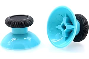 Deal4GO 2 Pack OEM Replacement Thumbsticks Concave Analog for Xbox one Controller Joystick Thumb Grips (Grey/Blue)