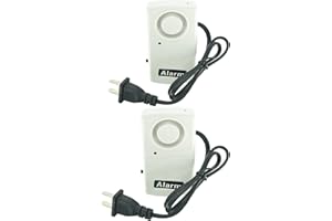 LELUKEE Alarm awarii zasilania alarm lodówka zamrażarka system monitorowania ostrzeżenie o awarii zasilania awaria zasilania 120 dB automatyczne ostrzeżenie (zestaw 2 szt.)