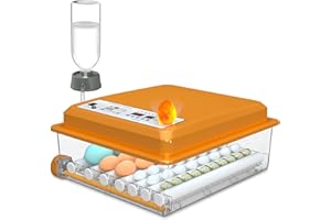 Chalixion Brutautomat Vollautomatisch, Automatisches Wenden 36 Eier, Inkubator mit 4 Automatische Brutmodi, Brutmaschine Temperaturregelung, Feuchtigkeitsanzeige für Hühner, Enten, Gänse und Tauben