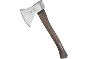 RUTHE Beil Hickory 600 g | Profi-Tool für Garten & Wald | Geschmiedet Gehärtet | DIN 5131B VPA/GS Geprüft | Ergonomischer Stiel | Gala-BAU Qualität