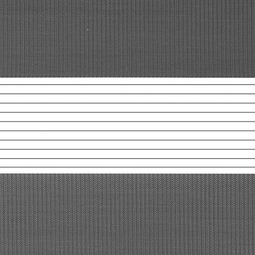 DESWIN Rollos – Set: Doppelrollo + Premium-Klemmhalter – 85 x 160 cm GRAU – (KlemmFix Duorollo mit Metallkette, Rollo-Magnete, Halter zum Schrauben) - 5