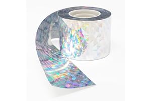 ArmaKit Bird and Pigeon Deterrent Reflective Tape 48mm x 100 Metre Holographic Tape - Bird Repellent Starling, Seagull, Magpie, Crow Scarers for Gardens UK Works With Netting + Bird Spikes For Pigeons