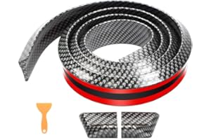 CiCixixi Auto Heckspoiler aus Wasserfestem Gummi, 1,5m 3D Körper Kofferraumspoiler, Autodach Spoiler Lippe Streifen, Spoiler Aufkleber für Die Meisten Gängigen Autos