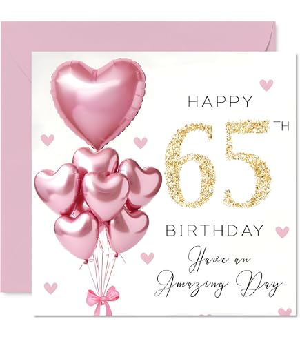 Biglietto Auguri 16° Compleanno Per Lei – Old English Co. Con Coriandoli E Palloncini Rosa