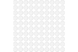 DOANTE 100 Topes Topes para puertas pared Tope puertas suelo Topes puertas suelo adhesivos Tope puerta transparente,Para puertas, armarios Semicircular 8 * 2.5MM