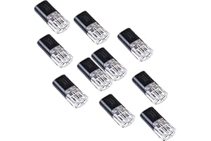 XINCHEN Double-wire Plug-in Connector with Locking Buckle, Low Voltage Wire Connectors,with Locking Buckle Wire Connector, Double Wire Plug in Connector, 2 Pin Connector Kit Waterproof. (10)