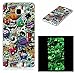 Produktbild Soft TPU Handyhülle [Glanz nachts] ISENPENK Für Samsung Galaxy A3(2016)/A3(2016) Duos/A310 Hülle Silikon Tiere Muster Ultra Slim Schutzhülle Wasserdicht Stoßfest Tasche Case Back Cover[Karikatur Cartoon]