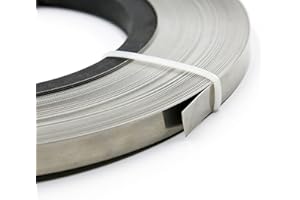 SHHMA Bobina Hilo De Resistencia Nicrom Alambre Plano Tiene Buena Soldabilidad, 10 Metros De Largo, Varias Especificaciones,Thickness:0.2mm,Width:12mm