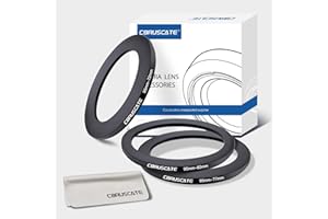 CORUSCATE 3 Stück (95mm) Filterring Adapter-Set,Objektivfilter Step Down Ring kompatibel Alle 95mm Marken UV ND CPL 95-82mm,95-77mm,95-72mm+1pcs Objektivreinigungstuch