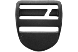 Plastique Boucle Coulissante Pour Sangle 20/25MM Sac à Dos Camping Randonnée - Noir, 25MM