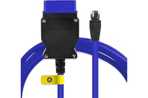 Rapid Revive – ENET OBD To Ethernet Cable Compatible With BMW F-Series M3 M4 OBD2 E-SYS ICOM ISTA-D RJ45 Diagnostic Tool Interface Adapter F Coding 2m Lead (Blue)