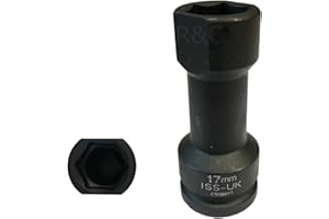 ISS 17mm Impact Socket Shaped to Access Channel and Unistrut Fixings 1/2" Drive to aAccess 41mm Unistrut