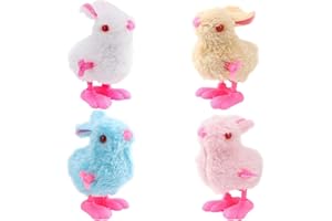 Darryy Aufziehspielzeug Ostern 4 Stück, Aufziehtiere Ostern, Küken Aufzieh Osterhase, Party, Geburtstagsgeschenke
