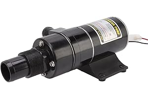 CHICIRIS Macerator Pump, 45LPM RV Waste Self Priming Sewage Pump with Hose Discharge Port for Boat Marine RV (RL-65A) (12V)