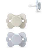 Suavinex, Pack of 2 Pacifiers with Physiological Silicone Teat SX Pro, Symmetrical, Flat and Flexible Teat, Babies 6/18 Month
