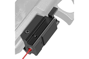 KinZon Visor láser rojo KinZon alta precisión – Compatible con rieles Picatinny/Weaver 20 mm | para pistolas, carabinas y armas tácticas | montaje instantáneo | Ideal tiro deportivo y caza