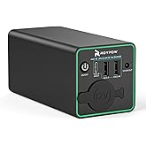 RoyPow Powerbank with Cigarette Plug, 30 W PD, Portable Charger, USB-C Power Bank with 12 V DC Connection for Dashcam, Car De
