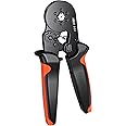 Ferrule Crimping Tool, Preciva Wire Crimper Plier, 0.25-6mm²/AWG23-10 Self Adjustable Ratchet Hand Hexagonal Bootlace Cable Crimp Pliers