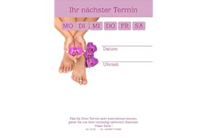 BeWeSt 10 Terminblöcke mit je 50 Terminzetteln, DIN A7, Nails Nagelstudio tb140