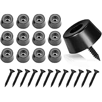 Zioer 20 Piedini Per Obili, Gabe Rotonde Da 3 C, Piedini Neri Per - Foto 6