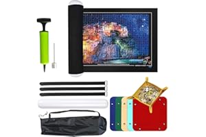 Yuragim Tapis de Puzzle 3000 Pieces, Tapis de Puzzles Portable pour Adultes et Enfants,Felt Mat for Puzzle Storage, Puzzles Mates,Rouleau de Puzzle,Tapis de Rangement pour Puzzle,avec Sac de Rangement