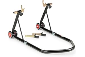 ‎PUIG Puig 4322N Hinterradständer für konventionelle Schwinge Marke Farbe Schwarz aus Stahl mit widerstandsfähiger Epoxidbeschichtung