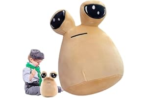 Dhqkqg Juguete de Peluche, Juego Caliente de Animales de Peluche genéricos de 8,7 Pulgadas / 22 cm, muñeco Pou de Animales de Peluche Alien Emoción, Regalo para el día del niño, Regalo de cumpleaños