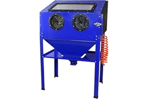 MAXBLAST Sandstrahlkabine Sandstrahler Sandstrahlgerät Sandstrahlanlage Sandstrahlpistole Sandstrahlen Industrie 220 L