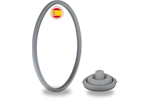 MY WAVE DZ Junta de Goma y Válvula Compatibles WMF Plus – Anillo para Tapa de Olla a Presión 22 cm – Repuestos Express – Recambio Completo para Cocinar con Seguridad