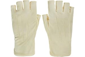 TINAYAUE Männer Sommer Sonnenschutzhandschuhe Herren Fingerlose Handschuhe UV-Schutz-Handschuhe Jugend Leichte Fahrradhandschuhe Bequem Outdoor-Handschuhe für Radfahren, Autofahren, Camping, Angeln