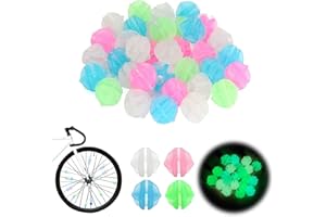 VMINOG 144 Pezzi Perline Decorazione Biciclette, Accessori Colorati Decorazione Biciclette per Bambini e Bambine, Perline per Raggi di Biciclette, Fermagli Colorati per Raggi di Biciclette
