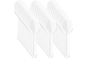 ifundom , Lot de 200 mini cuillères de dégustation en plastique - 8,5 cm - Idéales pour les desserts, les échantillons ou les apéritifs