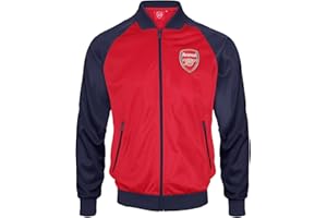 ARSENAL F.C. Arsenal FC Official Football Gift Mens Retro Track Top Jacket Red Large