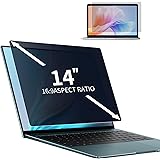 DEJIMAX Protezione Schermo per Laptop da 14 Pollici con Rapporto di Aspetto 16:9, Anti Luce Blu e antiriflesso, Filtro per la