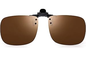 JM Polarisé Lunettes de Soleil Clip Lentille Flip Up Sans Cadre pour Lunettes de Vue Optique