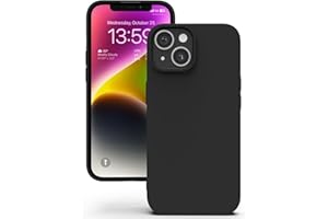 YATWIN Etui do iPhone 13 Mini, Miękkie Silikonowe Pokrowce z Precyzyjnymi Wycięciami na Aparat, Ultracienki Design, Ochrona 360° z Podniesionymi Krawędziami - Czarny