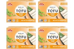STARRY MART Morinaga Mori-Nu Japanese Style Tofu Beancurd 340g (Pack of 4) Gluten Free & VEGAN - Extra Firm Tofu x 4