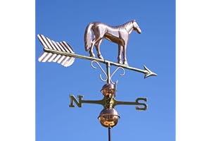 LINNEBORN METALLWAREN GMBH Mittelgroße Wetterfahne 416 – Tiermotiv – Pferd aus Kupfer