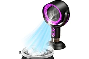 OUGPIU Tragbare Abzugshaube,Mini-Dunstabzugshaube und Luftreiniger 2-in-1,Range Kapuze Saugkraft Desktop-Dunstabzugshaube,2 -Gang-Extraktorhaube Küchenabluftlüfter für Küche,Camping,BBQ,Hot Pot (Lila)