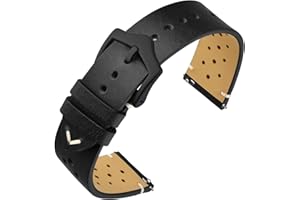 ANNEFIT Cinturini per Orologi in pelle Vintage, Cinturino 18mm 20mm 22mm a Sgancio Rapido per Uomo e Donna