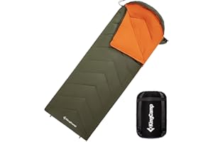 KingCamp Schlafsack Deckenschlafsäcke Leichtgewicht Warm Outdoor Kinder & Erwachsenen 3-4 Jahreszeiten für Camping Wandern mit Tragetasche
