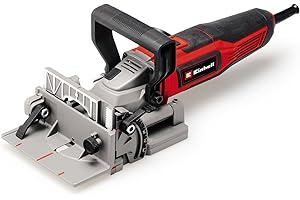 Einhell fresa per biscotti TE-BJ 900 (900 W, profondità di fresatura 20 mm, regolazione continua dell'angolo/altezza, 6 livelli di profondità, sacco raccoglipolvere, lama di fresatura da 100 mm)