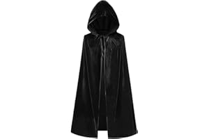 Clundoo Cape en Velours à Capuche pour Enfants, 100cm Kids Cape en Velours à Capuche pour Halloween, Le Carnaval et Les Soirées à Thème