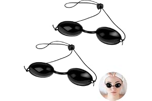 LOPHE UV Solarium Skyddsglasögon, 2 st Glasögon med Elastiskt Band, UV Ögonskydd för Solbänk Skönhet Skönhetsinstrument