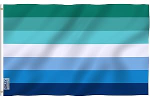 Anley Fly Breeze 3x5 Foot MLM Vincian Pride Flag - Levande färger och blekningssäker - Canvas Header och dubbelsömmar - Män k