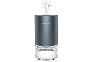 Airversa Diffusore di oli essenziali senza acqua. Per casa, stanza grande, camera da letto, auto, ufficio, scrivania. A batteria, piccolo diffusore con profumo puro, 100 mL, AN2(Grigio)
