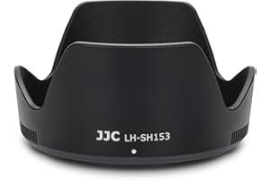 JJC Bayonet ALC-SH153 - Parasol para lente Sony E 18-135 mm f/3.5-5.6 OSS, sustituye al parasol Sony ALC-SH153, filtro de 55 mm y tapa de lente compatible